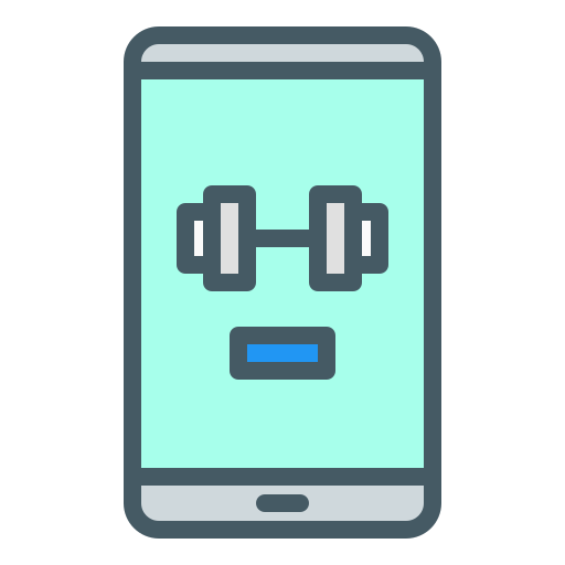 aptitud física icono gratis