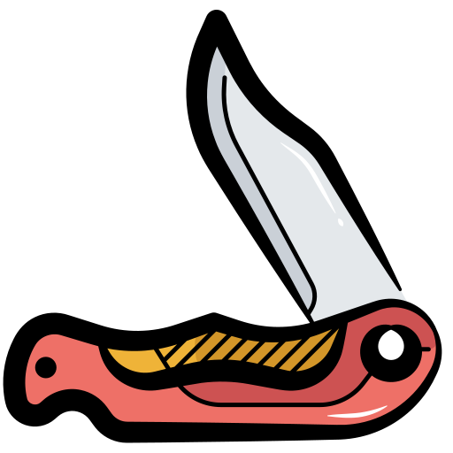 cuchillo de bolsillo icono gratis