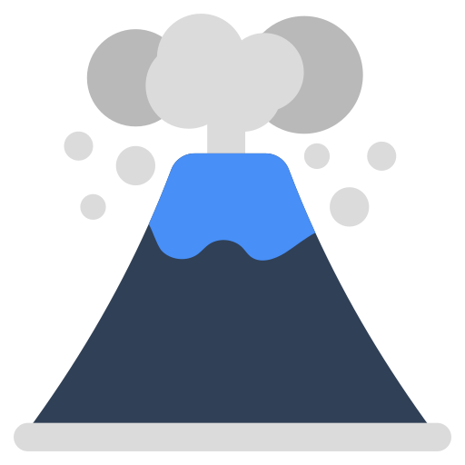 Volcano Generic Color Fill Icon