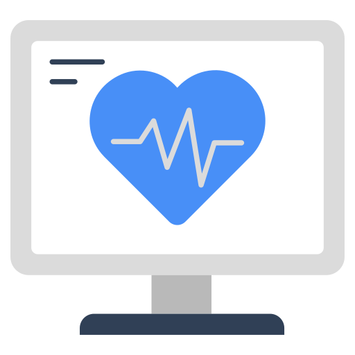 monitor de ecg icono gratis