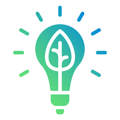 Eco bulb Generic gradient fill icon