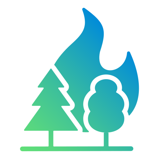 arbol ardiente icono gratis