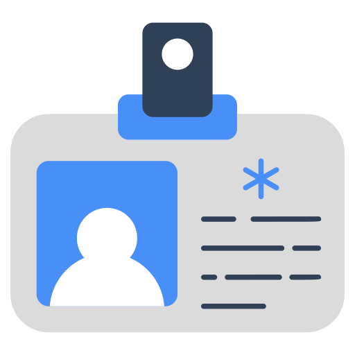 tarjeta de identificación icono gratis
