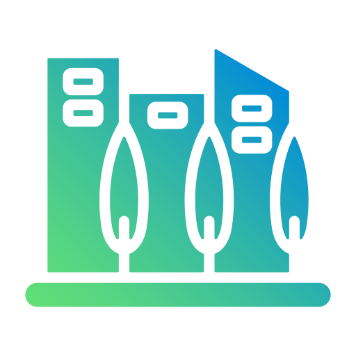 ciudad verde icono gratis