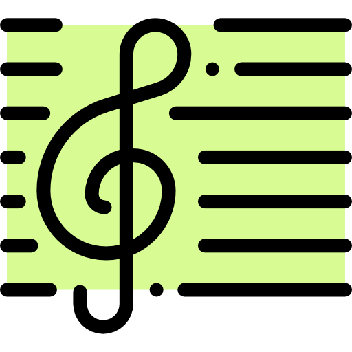 Music Detailed Rounded Lineal color icon