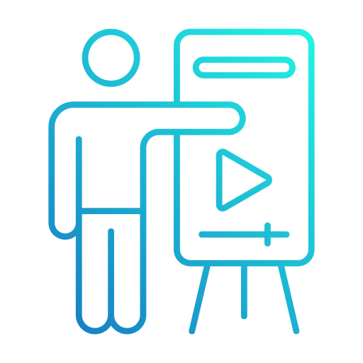 Video lesson Generic gradient outline icon