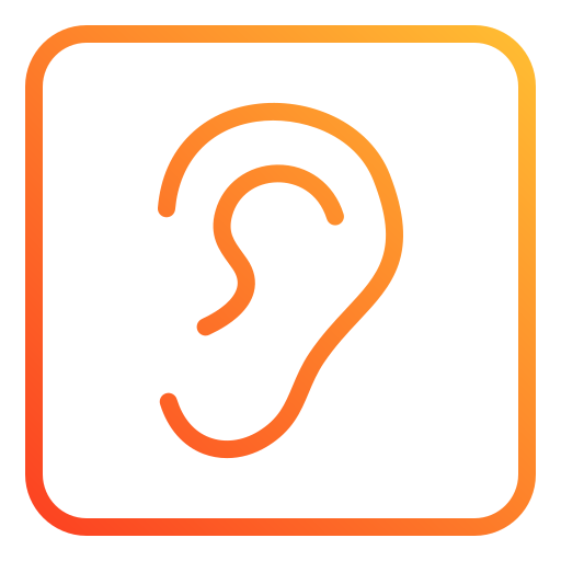 oreille Icône gratuit