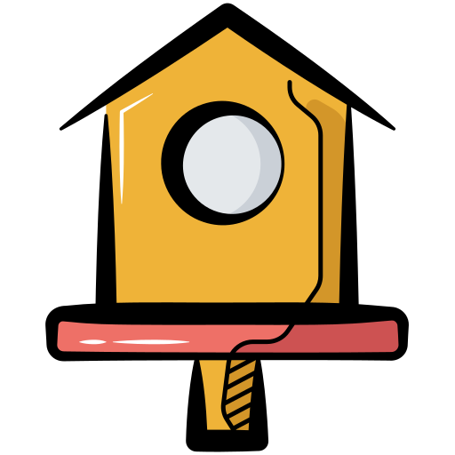 Bird house Generic color hand-drawn icon