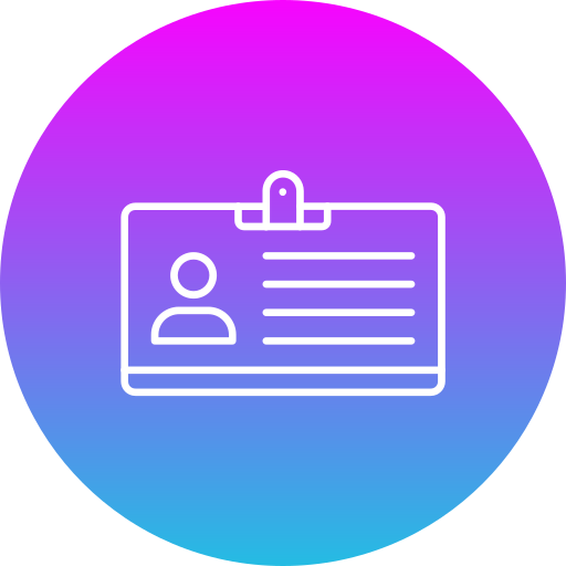 ID card Generic gradient fill icon