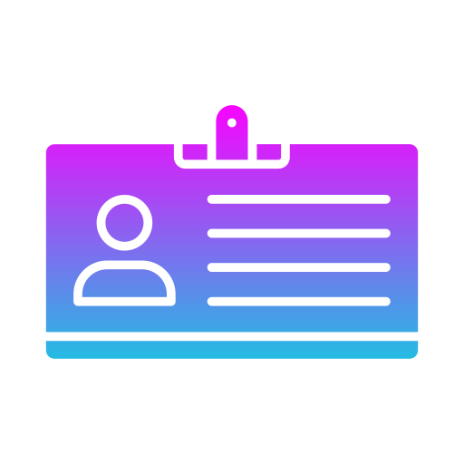 ID card Generic gradient fill icon