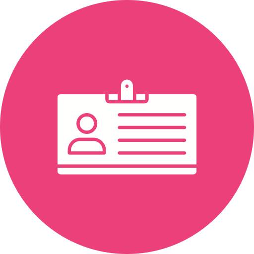 tarjeta de identificación icono gratis