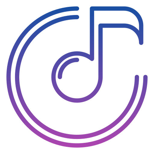 Music Generic gradient outline icon