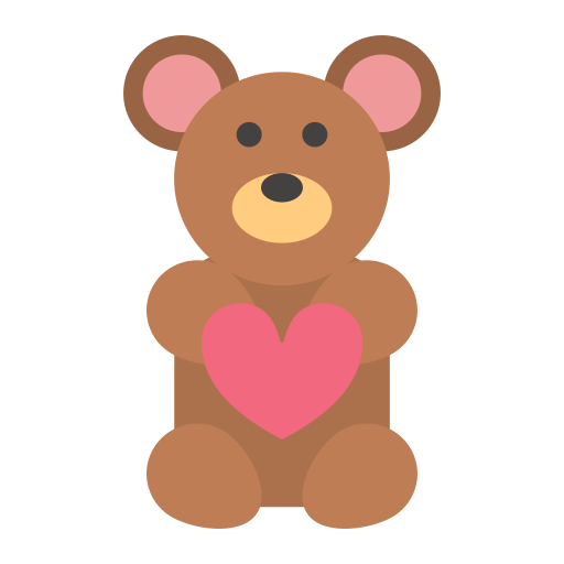 oso de peluche icono gratis