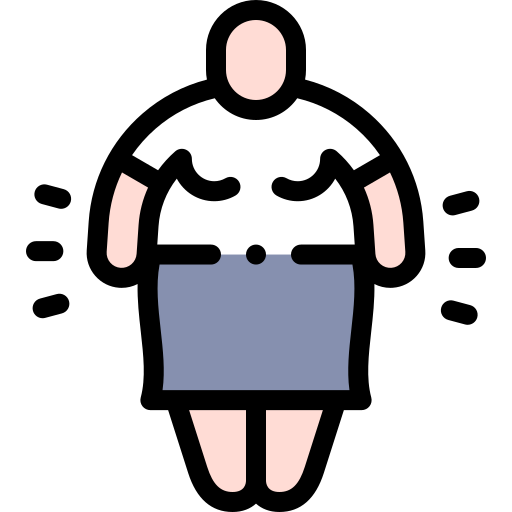 Fat Loss Icon - Download in Colored Outline Style