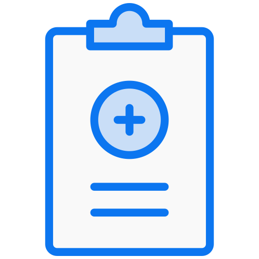 informe médico icono gratis