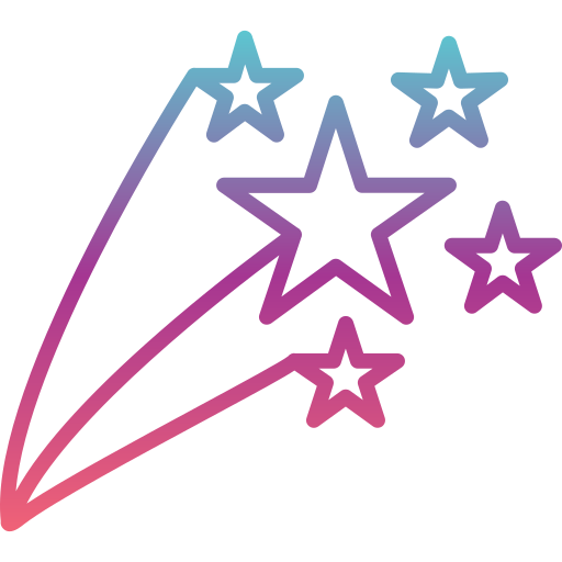 Shooting star Generic gradient outline icon