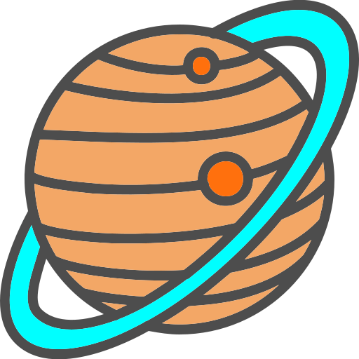 Saturn Generic color lineal-color icon