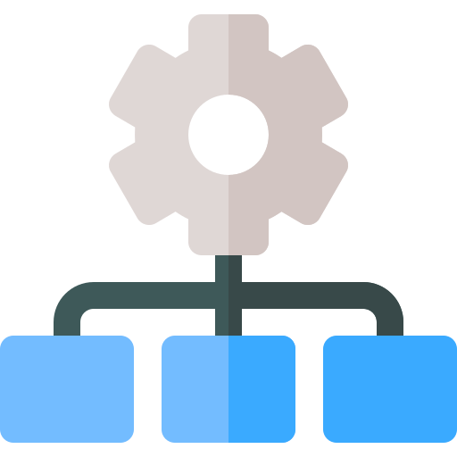 estructura jerarquica icono gratis