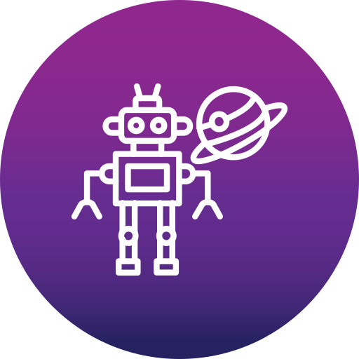 robot espacial icono gratis