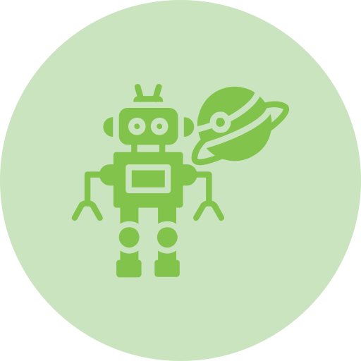 robot espacial icono gratis