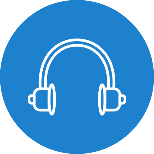 Audio headset - free icon