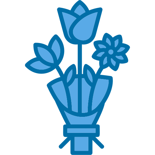 ramo de flores icono gratis