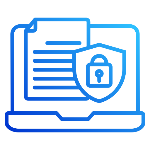 seguridad de datos icono gratis