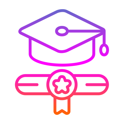 Graduation Generic Gradient Outline Icon