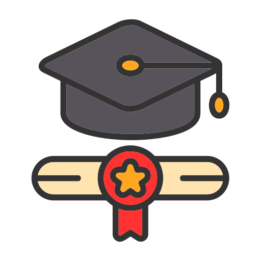 graduación icono gratis