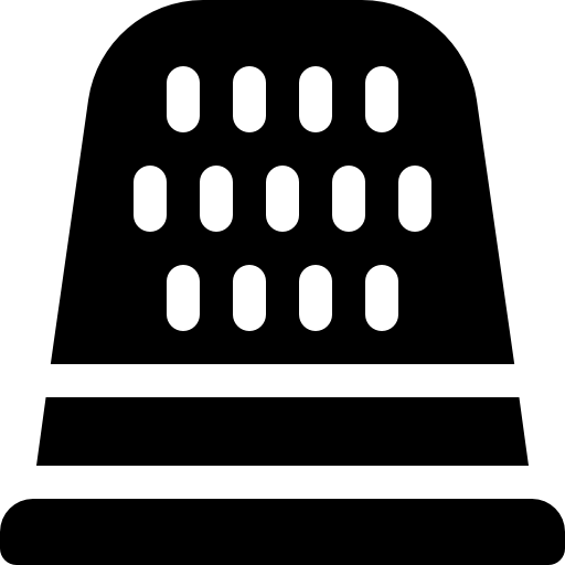 dedal de costura icono gratis