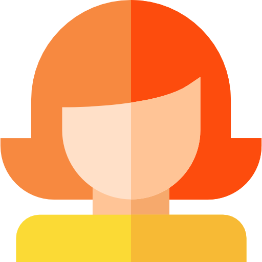 Woman Basic Straight Flat icon