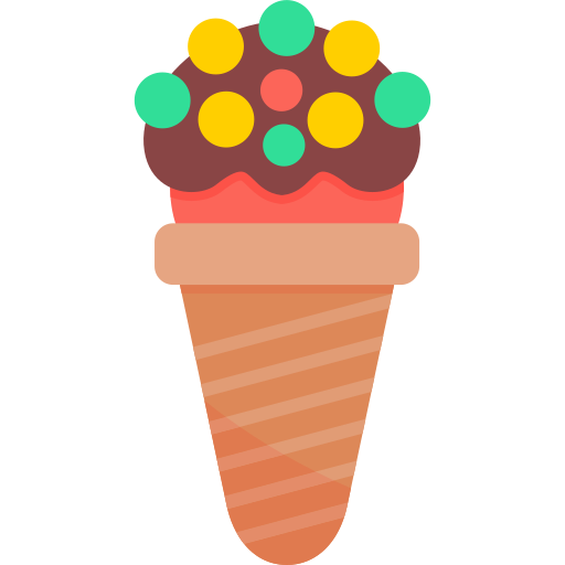 cucurucho de helado icono gratis