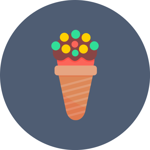 cucurucho de helado icono gratis