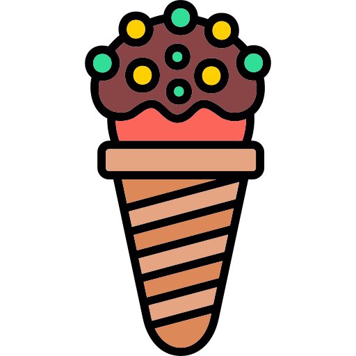 cucurucho de helado icono gratis