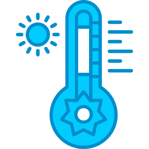 temperatura caliente icono gratis