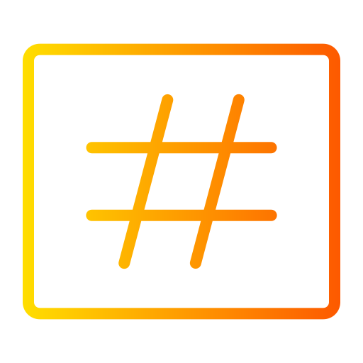 Hastag - Free interface icons