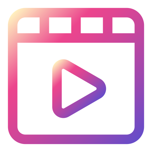 Film Generic gradient outline icon