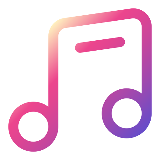 Music note Generic gradient outline icon