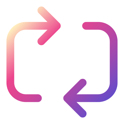 Repeat Generic gradient outline icon