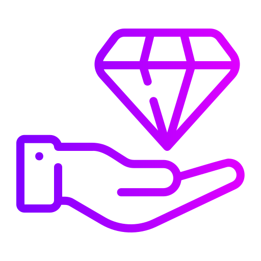 Diamond Generic gradient outline icon