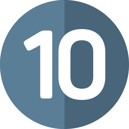 숫자 10 무료 아이콘 숫자 10 무료 아이콘