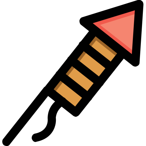 Firecracker Generic color lineal-color icon