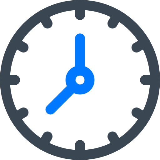 Clock Vectors Tank Color Bold Outline icon