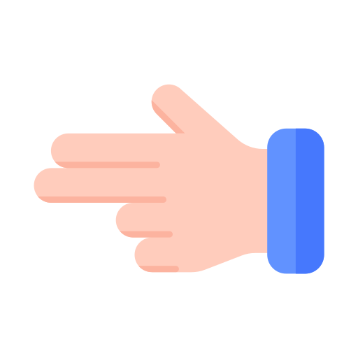 Pointing Left Generic color fill icon