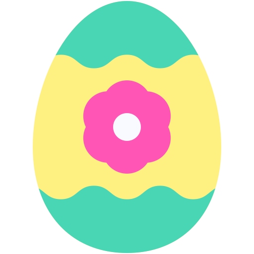 huevo de pascua icono gratis