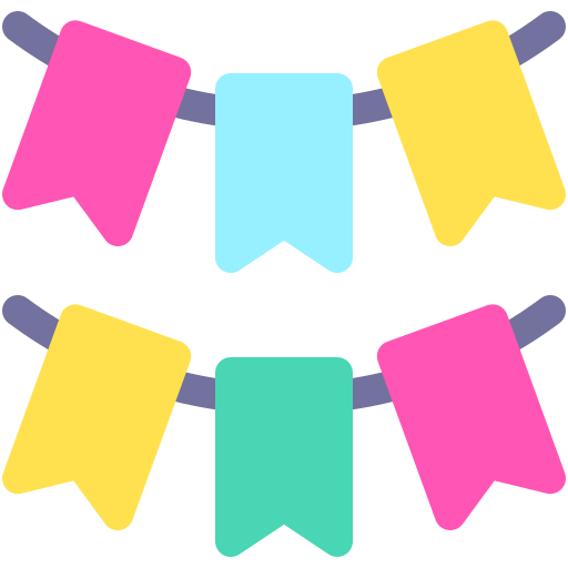 guirlandes Icône gratuit