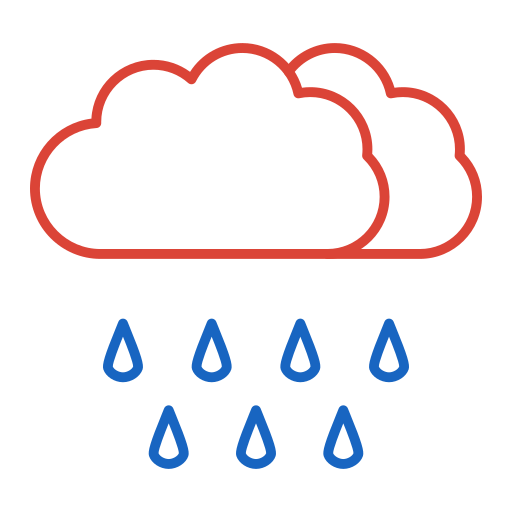 lluvioso icono gratis