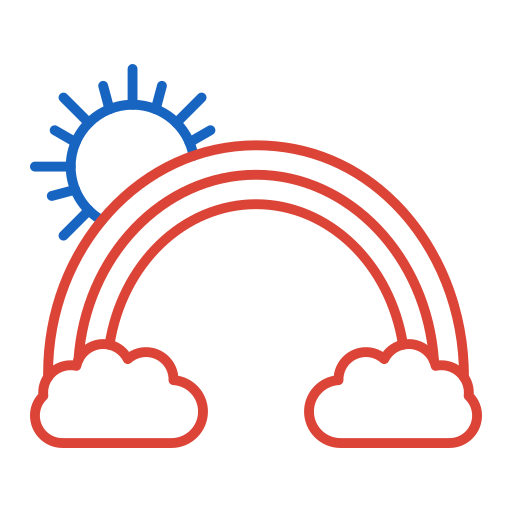 arco iris icono gratis