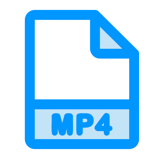 formato de archivo mp4 icono gratis