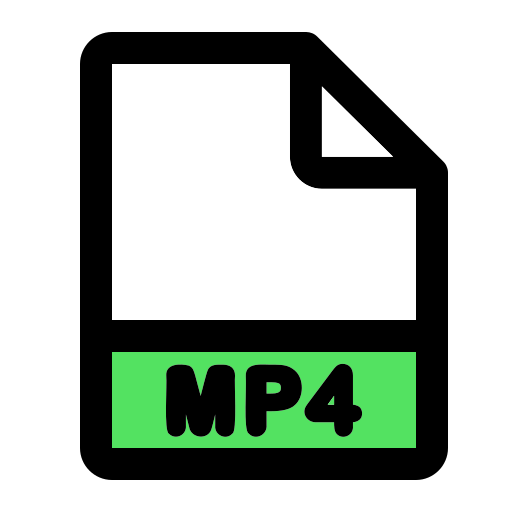 formato de archivo mp4 icono gratis